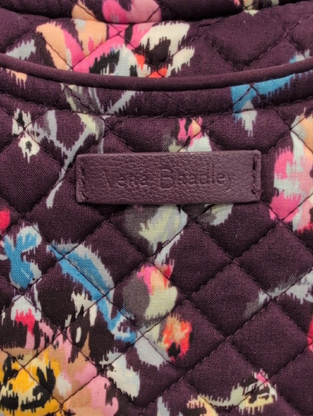 Vera Bradley Indiana Rose Quilted Floral Tote Bag - Picture 2 of 11